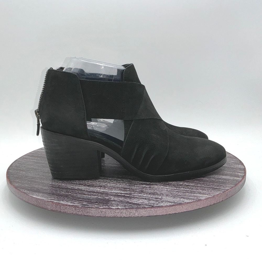 Eileen Fisher Boots Womens 6 Walt Cross Strap Ankle Bootie Leather Comfort Shoes